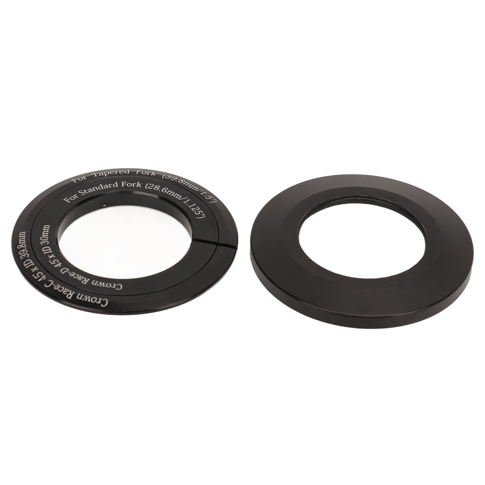 Pilipane Bike Headset Bicycle Headset Mountain Bike Bowl Set Aluminum Alloy Front Fork Bowl Set for 44 55mm Conical Head Tube Frame with 28.6mm Standard Straight Tube Front Fork or 1.5