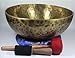 15.5 Inch Old Looking Handmade Tibetan Singing Bowl with Set