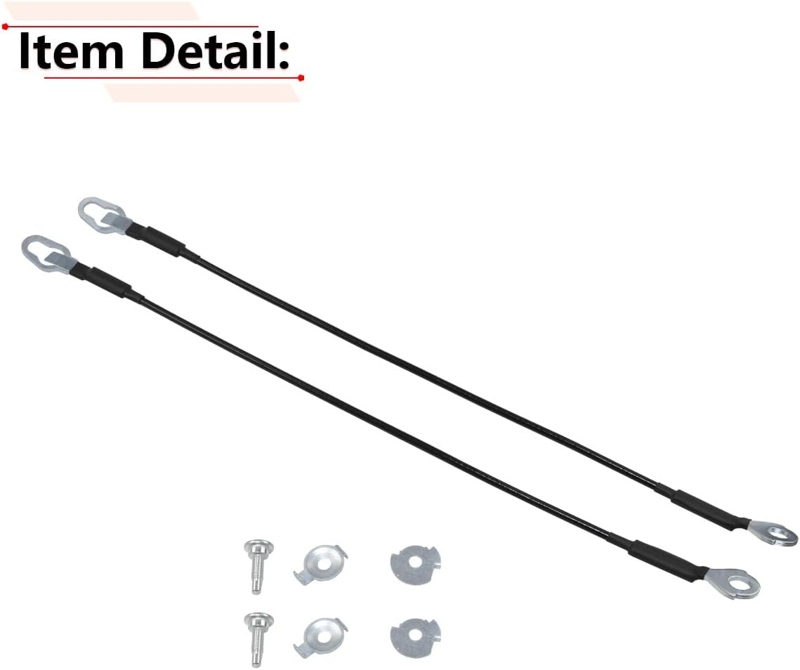 RLB-HILON Tailgate Cable Compatible with Compatible with Ford F150 2004-2014 and Lincoln Mark LT 2006-2008, Lift Gate Support Straps Pickup