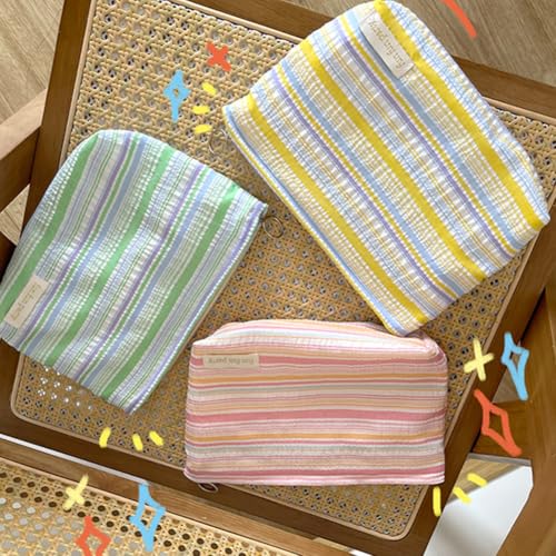 Tissu printemps été léger à rayures multicolores en polyester doux laize 145 cm pour couture - 6