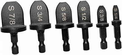 DOITOOL 6pcs Hex Shank Expander Flaring Tool Hex Shank Drill Bits Hex Shank Drill Bit Set Bearing Steel Bit Expander Copper Pipe Swaging Tool Bit Tube Expander Drill Bit Bearing Steel Hose