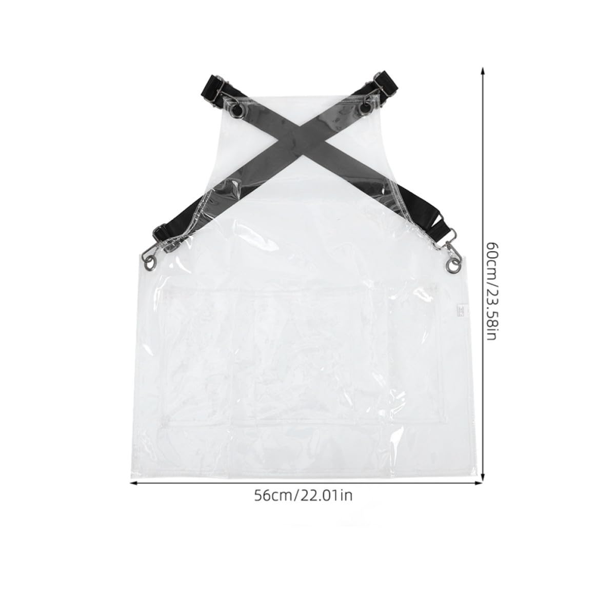 Grembiule da Lavoro per Donna con Tasche, Design a Copertura Totale in Tpu, Cinturino Regolabile, per Parrucchieri e Uso Domestico