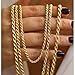 Etvryls 14K Yellow Solid Gold 1.5mm、2mm、3.2mm and 4.2mm Twisted Rope Chain Necklace, Ideal Gift for Women And Men(Lengths from 16 to 36 Inches) (2mm,16。inch)