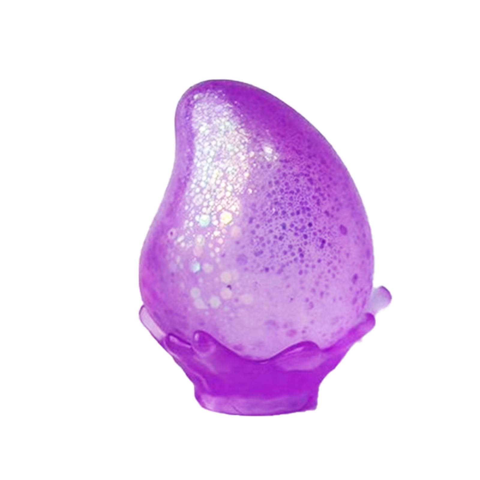 Water Drop Fidget Stress Ball, Squishy Stress Ball, Squeeze Sensory Balls Fidget, Ice Squishy Stress Cube-Drop Malt Sugar Balls Sensory for Anxiety Stress Relief Easter Party Favors (Purple)