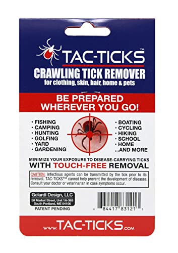 Tac-Ticks Removedor de carrapatos rastejantes - Ferramenta de remoção de carrapatos com patente pend