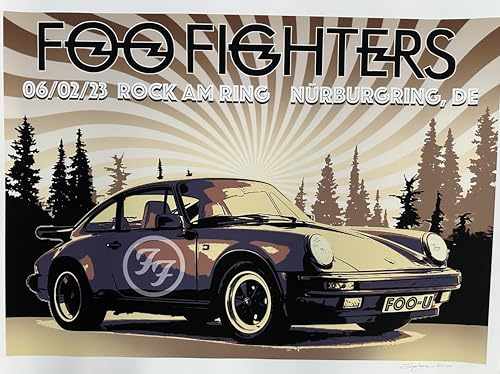 Poster Foo Fighters Porsche Rock Am Ring Scott James 45x60