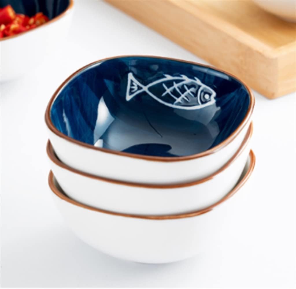Small Fish Dish Japanese-style Ceramic Seasoning Hot Pot Dipping Household Sauce Soy