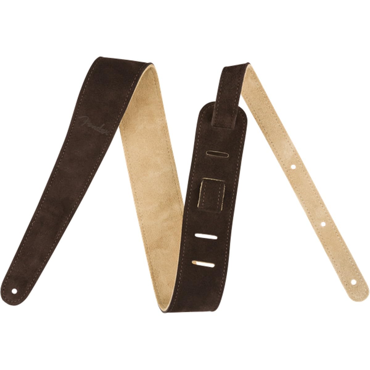 Fender© Reversible Suede Strap - 2" Wide - Brown & Tan