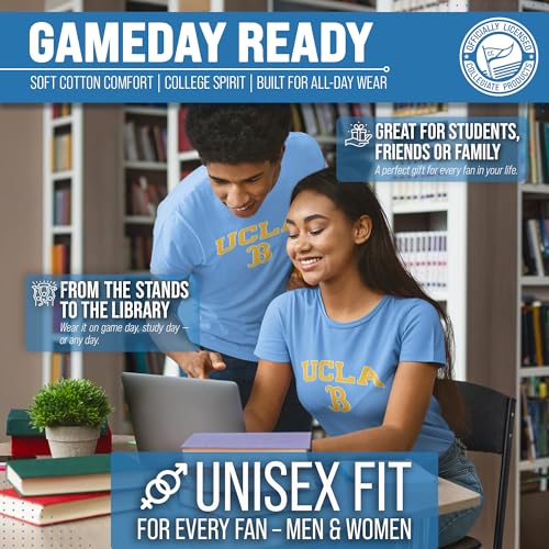 Image of NCAA Gameday Cotton T-Shirt for Men and Women | Officially Licensed NCAA Tee - Preshrunk Ring-Spun Cotton - Screen-Printed Team Logo