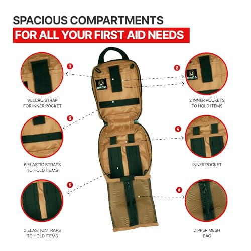 Orca Tactical MOLLE Rip Away EMT First Aid IFAK Pouch Medical Empty Bag - Image 4
