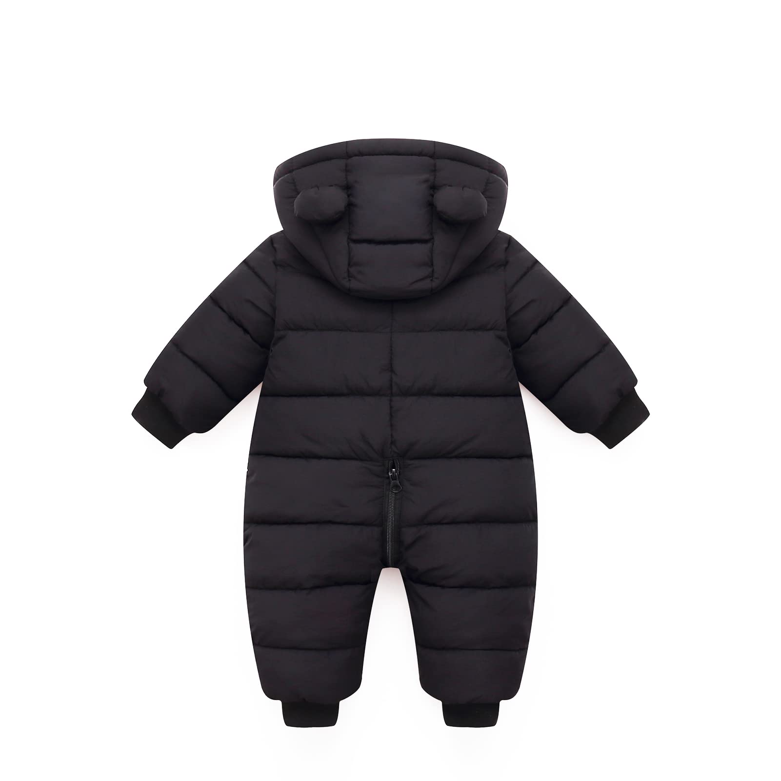 JiAmy Combinaison de neige d'hiver pour bébé fille et garçon, barboteuse chaude à capuche, vêtements pour nourrissons, combinaison nouveau-né pour bébé de 0 à 18 mois
