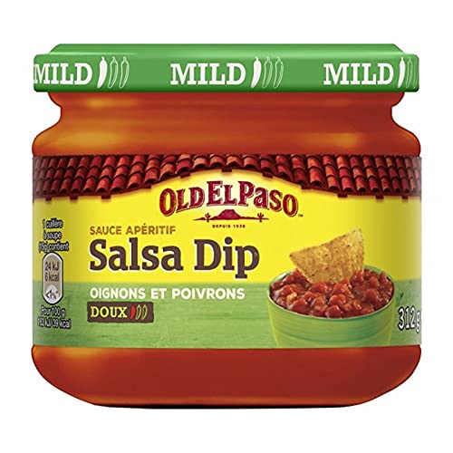 Old El Paso Salsa Aperitivo Salsa Dip Cebollas y Pimientos Dulces 312g (lote de 4)