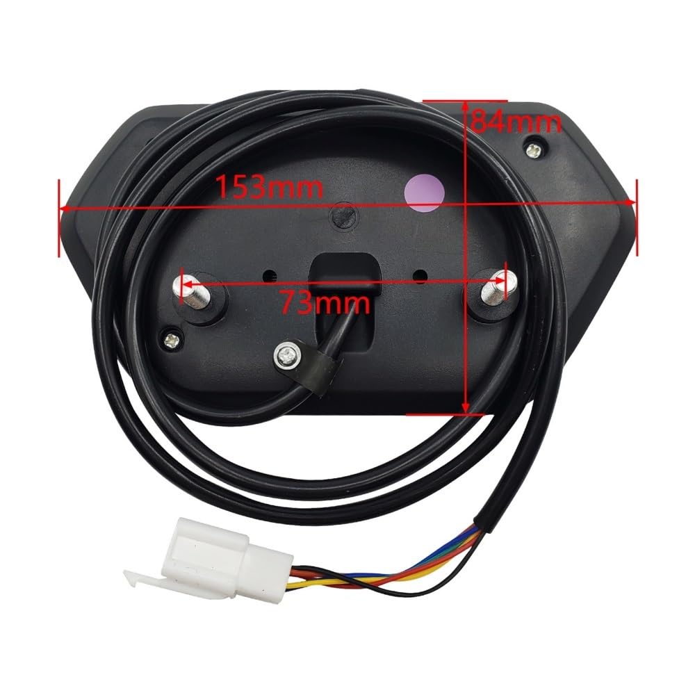 Medidor digital para motocicleta, odómetro, tacómetro, velocímetro digital de 48 V, 60 V, 72 V, pantalla digital universal para scooter y motocicleta.