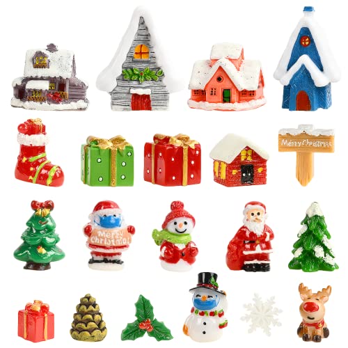KATELUO 20 Stück Weihnachten Miniatur Ornamente, , Weihnachtsdeko...