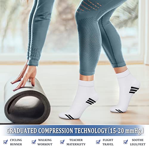 Image of CHARMKING Compression Socks for Women & Men Circulation 15-20 mmHg is Best for Athletic Running Cycling Nurse Daily Wear