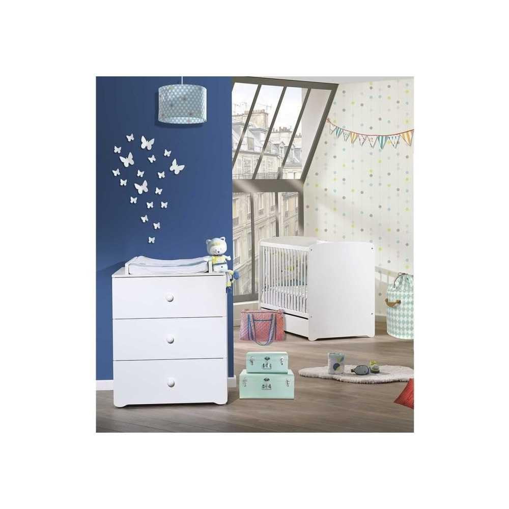 Baby Price Chambre Bébé Duo Lit + Commode à Langer