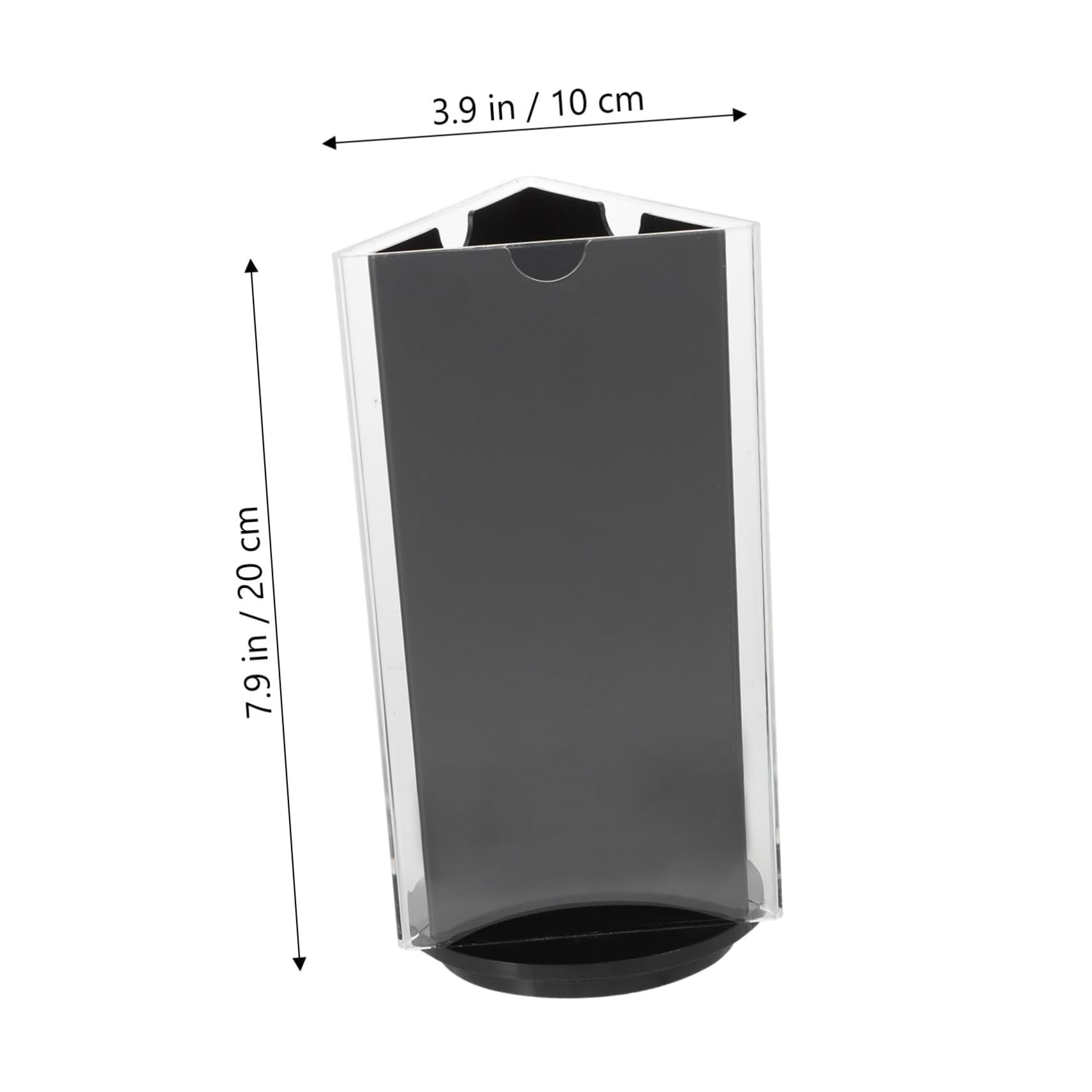 SEWACC 3 Stück Acryl Tischaufsteller Drehbar Menühalter Dreiseitig Rotierender Display Ständer für Restaurant Werbung Preisschild Tischkarte Transparent