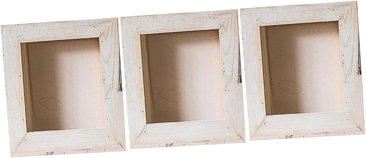 BESPORTBLE 3 Pieces Solid Wood Flower Pot Cactus Plant Pot Planter Wall