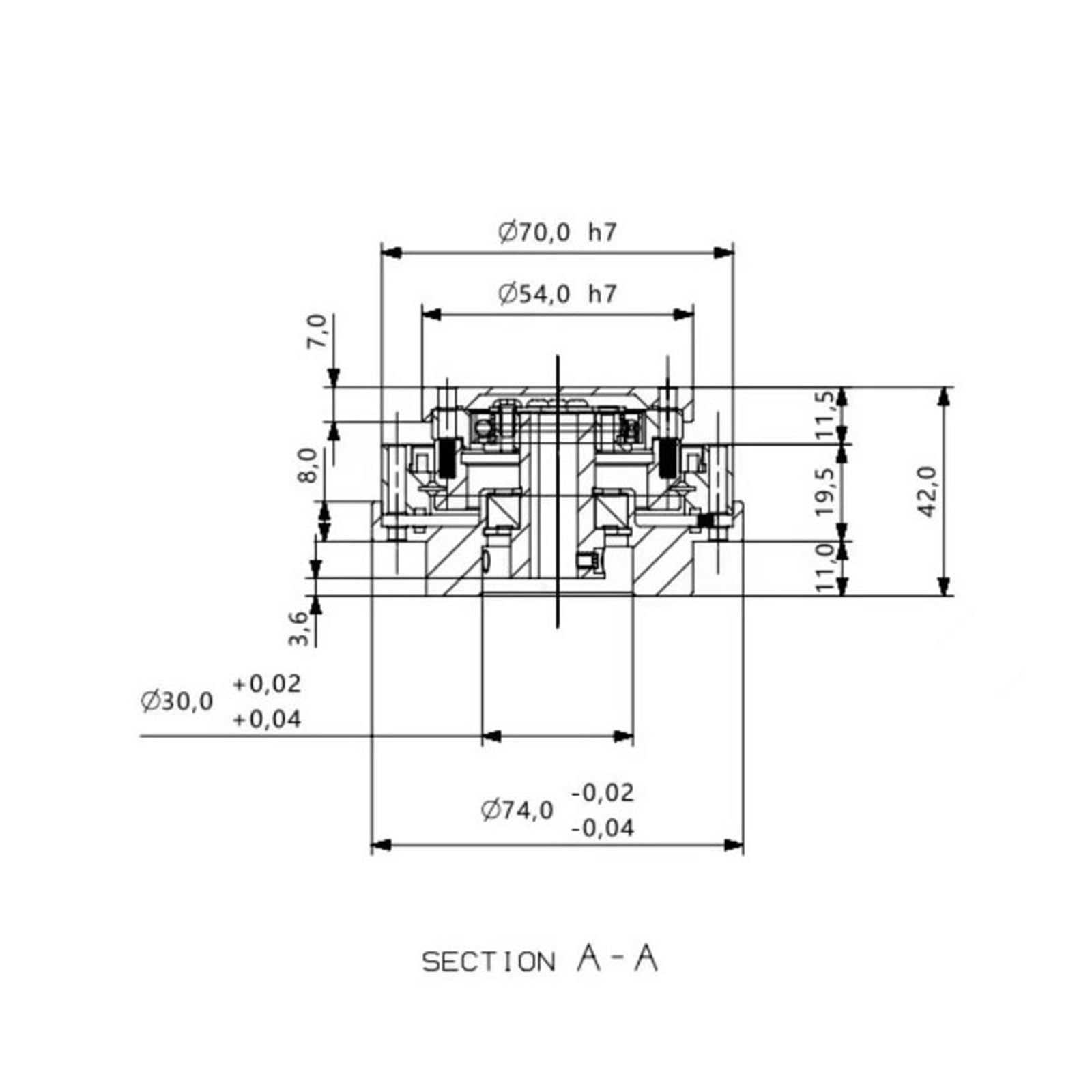FA14-100 Reductor Armónico Planetario Servomotor Junta Brazo Robótico