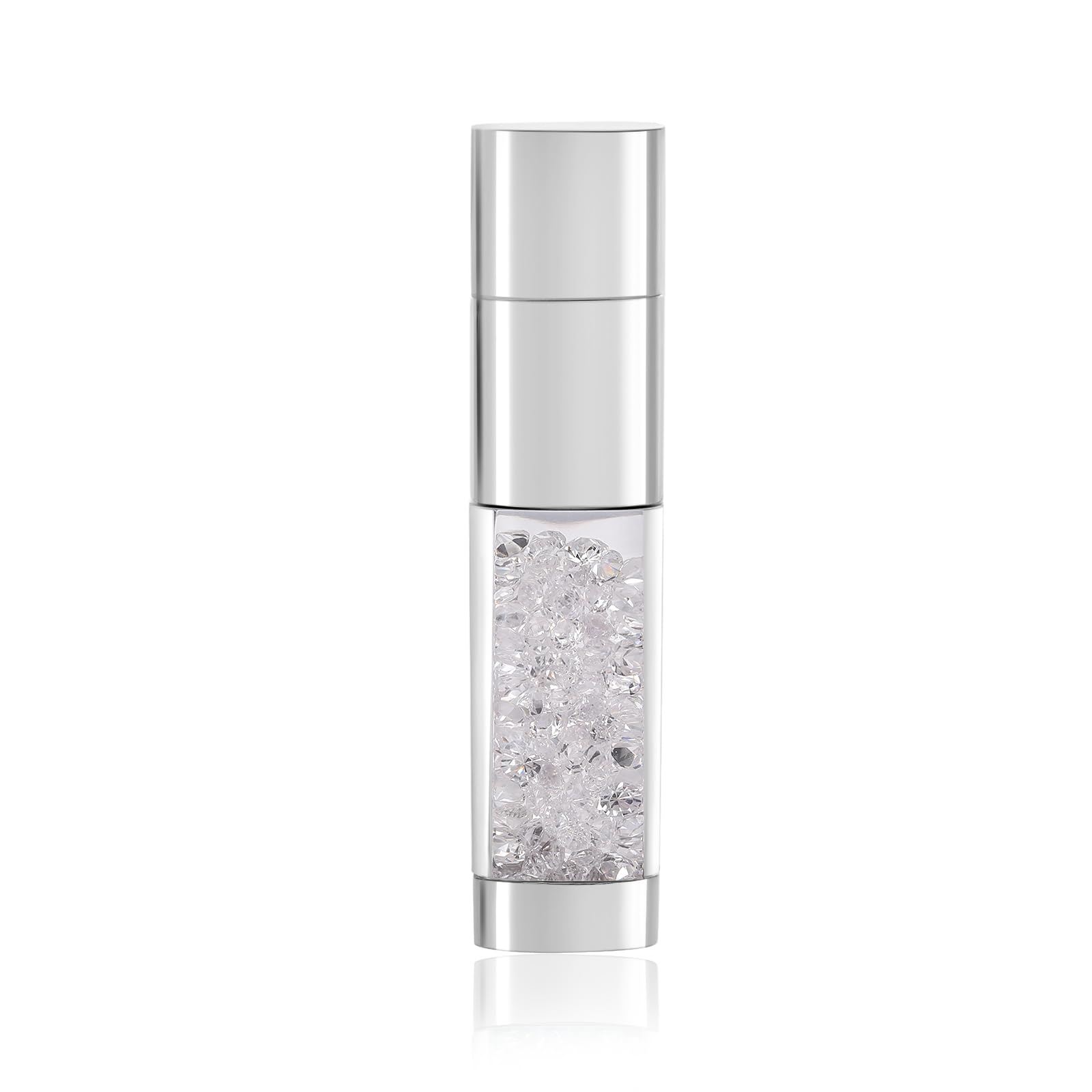 USB 2.0 Flash Drive,Loving Crystal USB Memory Stick,Jewelry Thumb Drive for Photos, Music, Files Storage (White, 16, GB)