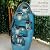 Alpine Corporation 39" Tall 5-Tier Cascading Waterfall Fountain with LED Lights, Outdoor Water Feature for Garden, Patio, Yard, and Deck, Blue