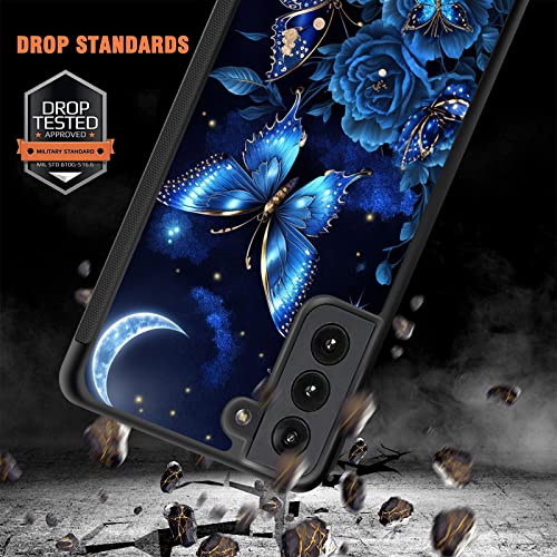 Vobber for Galaxy S23 Case,Slim Anti-Scratch Architecture TPU Shockproof Protective Case Cover for Samsung Galaxy S23 6.1" 2023,Butterfly Flower Moon - image 3