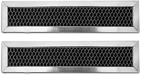 GE WB02X11550, JX81L, Frigidaire 5304464577 Microwave Recirculating Charcoal Filter Compatible with GE, Hotpoint (2-Pack)