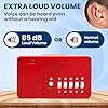 Talking Clock - Extra Loud Time and Date - for Elderly, Dementia, Hearing or Visually Impaired Seniors - Easy to Use Speaking Device - Clear Neutral Male Voice #2