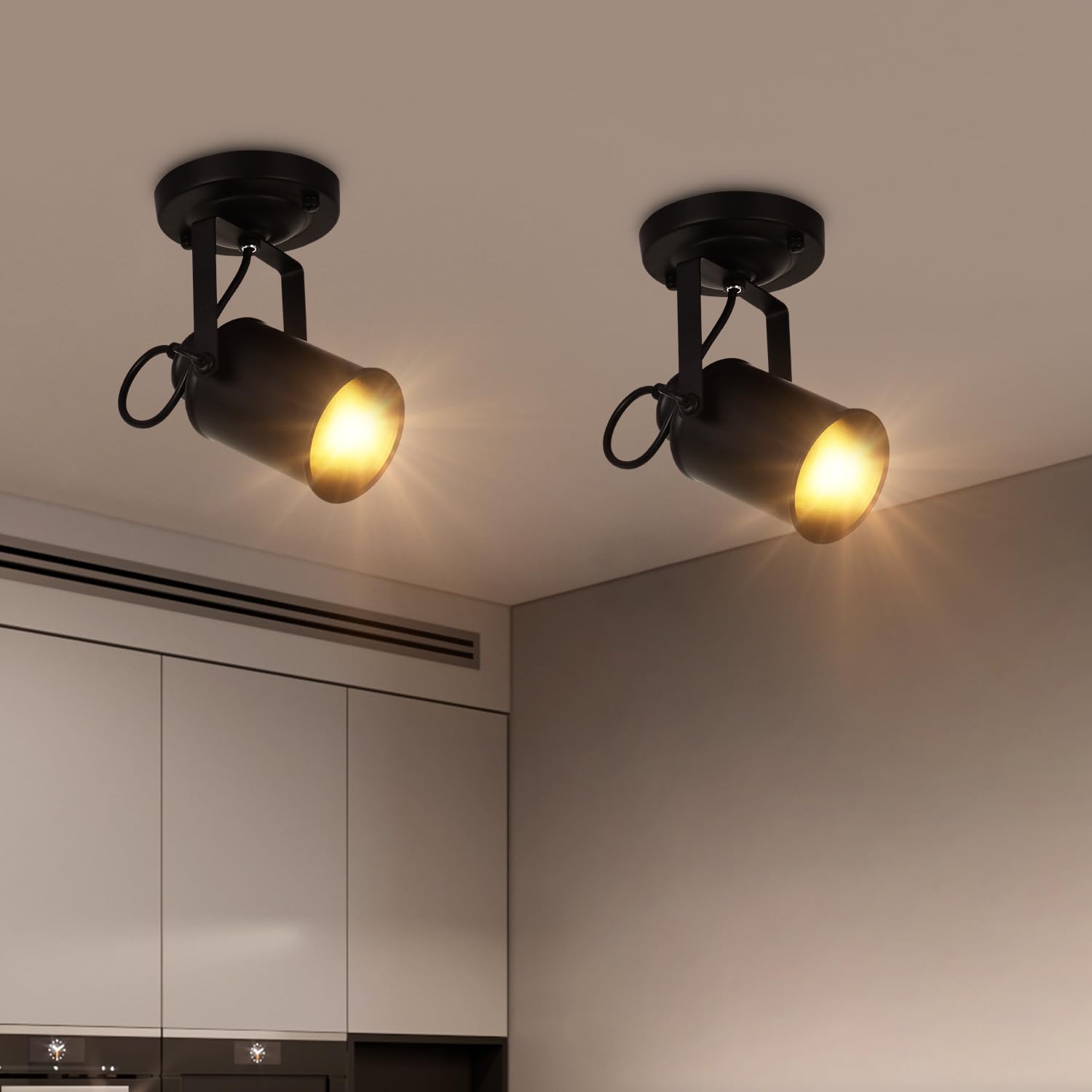Comely Applique Murale Interieure, Réglable Spot LED Lampe Murale Rétro Industrielle E27, Luminaire Mural Interieur en Métal pour Salon Chambre Restaurant Cuisine, Noir | Industrielle E27 Luminaire Mural Interieur en Métal pour Salon Chambre