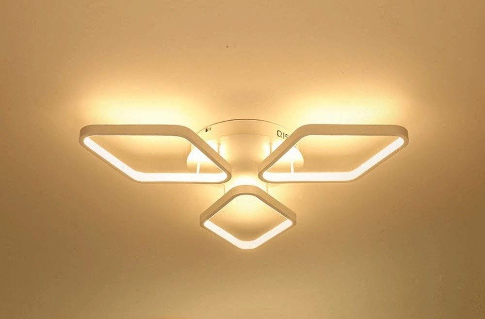 Lampe de plafond design blanc pour illuminer vos dîners en salle à manger