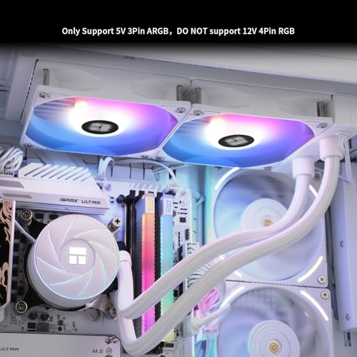 Image of Thermalright Aqua Elite 240 White ARGB Liquid CPU Cooler, 240 Cooling Row Size, Double PWM Fans,1550RPM Speed,for AMD /AM4 /AM5,Intel LGA1150 /1151 /1155 /1156 /1200 /1700 /1851(White)