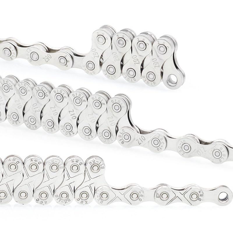 Cadena de bicicleta, Cadenas de acero inoxidable for bicicleta de montaña y carretera de 6, 7, 8, 9, 10 y 11 velocidades, 116 eslabones, con revestimiento, accesorios for ciclismo(11 Speed)