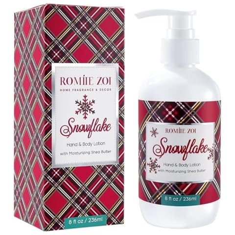 ROMIIE ZOI Christmas Hand & Body Lotion with Moisturizing Shea Butter for All Skin Type- Tartan Checks - Winter Pine - 236 ML / 8 FL OZ Cover