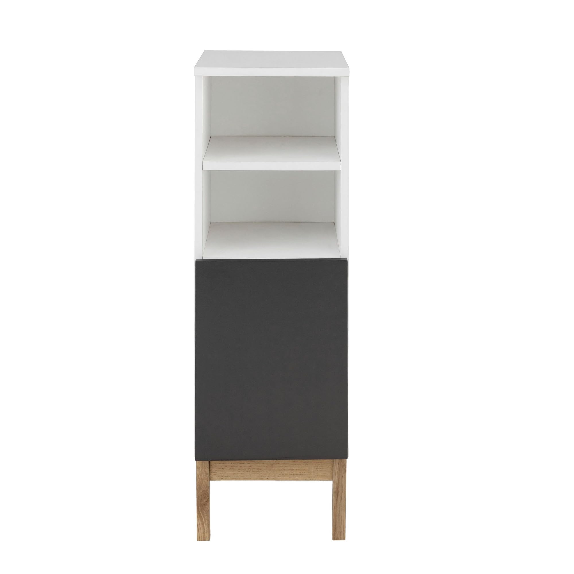 DHP Mirza Bathroom Cabinet, Oak Look White