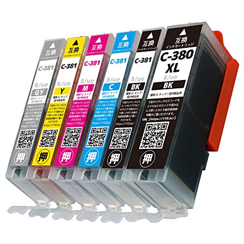Canon PIXUS 380 381 大容量インクカートリッジ8本セット 51gg-Gt19RL.jpg