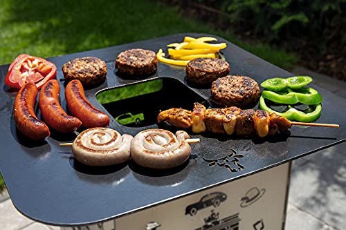 tuning- art GPB50 Grillplatte | Feuerplatte | Grillring | Plancha | BBQ- Platte-2
