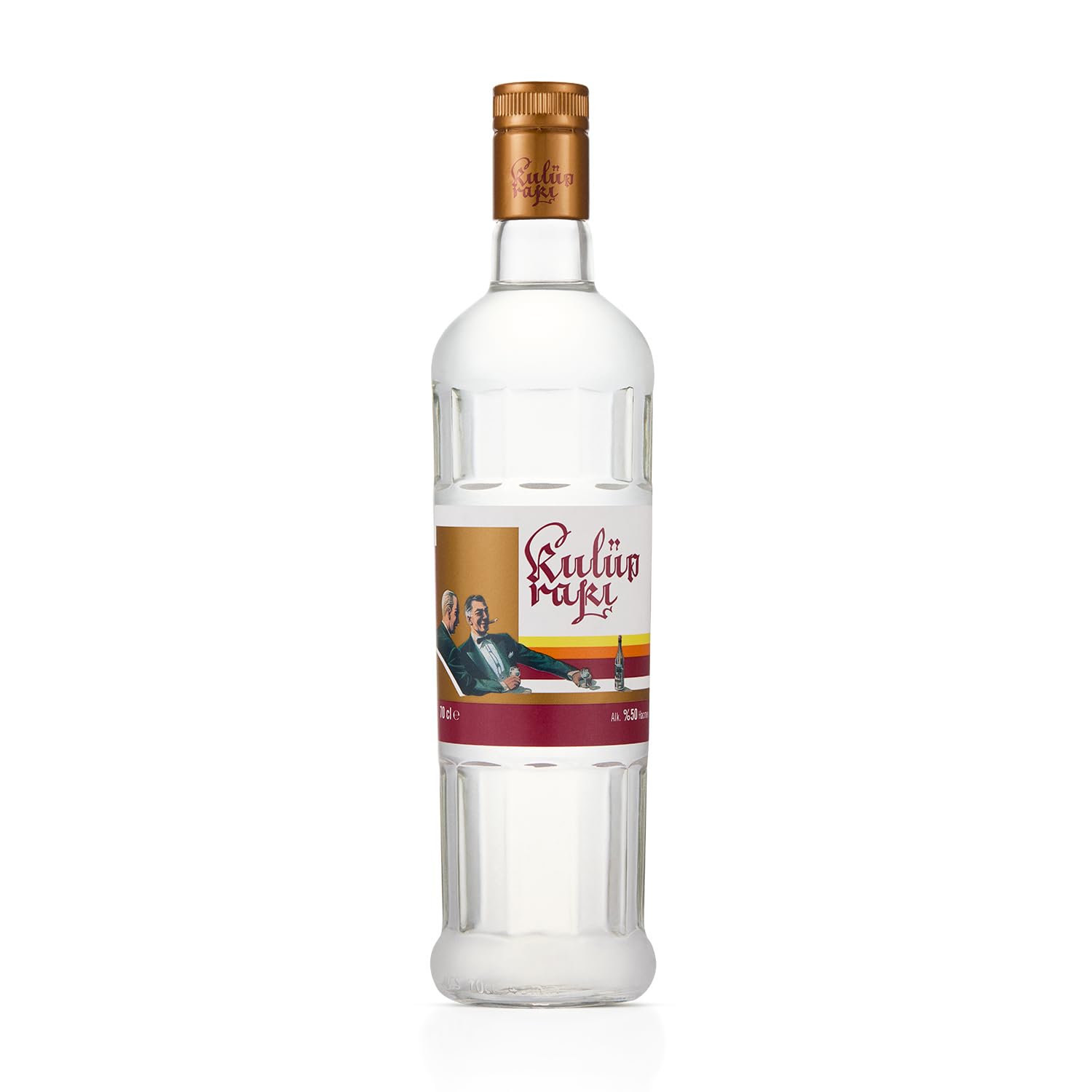 Kulüp Rakı 70cl, 50% ABV, Distilled from 100% Fresh Grapes, Bold Alcohol Content, Suitable Pair for Red Meat and Appetisers, Award-Winning Aniseed Spirit, Made in Türkiye