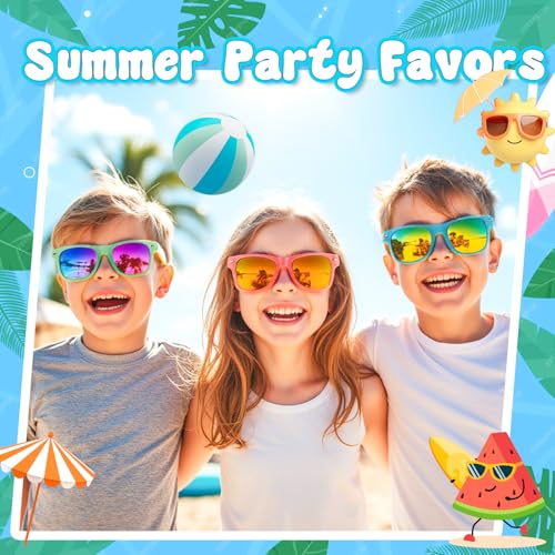 Kids Sunglasses Party Favors,12Pack Kids Sunglasses with UV400 Protection,Party Favors For Boys Girls Age 3-8 5