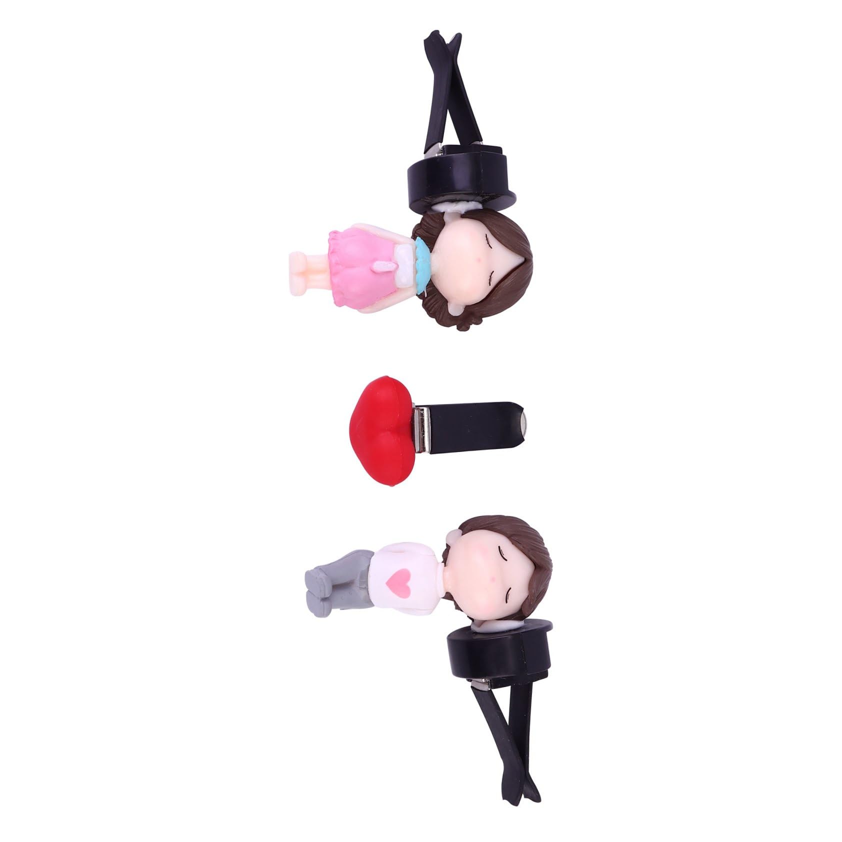 iplusmile 3sets Clip Diffusore Profumo Per Auto Decorazione Carina Per Auto Con Doll Per Facile Da Usare Ventola Per Ufficio e Casa