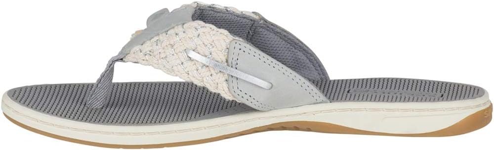 Sperry Women's Parrotfish Flip-Flop, Light Grey, 6