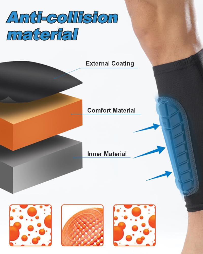 Parastinchi Calcio Bambino - Coppia Protettiva Professionale Antiurto Per Polpacci - Foto 7