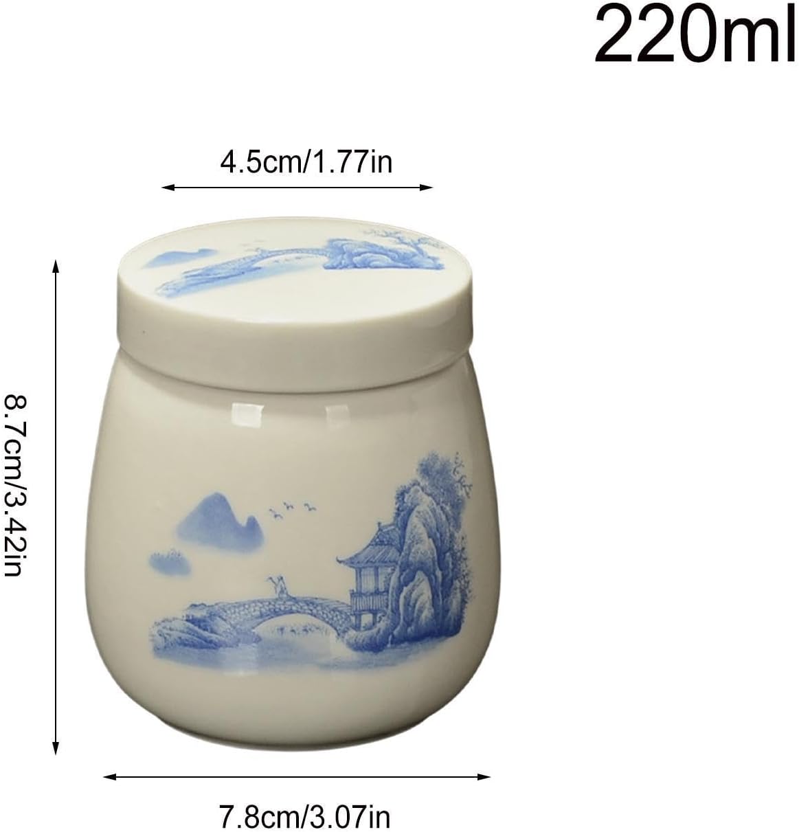 Coddled Egg Cups Lids - 220ml Vintage Ceramic Soft Boiled Egg Coddlers, Bre