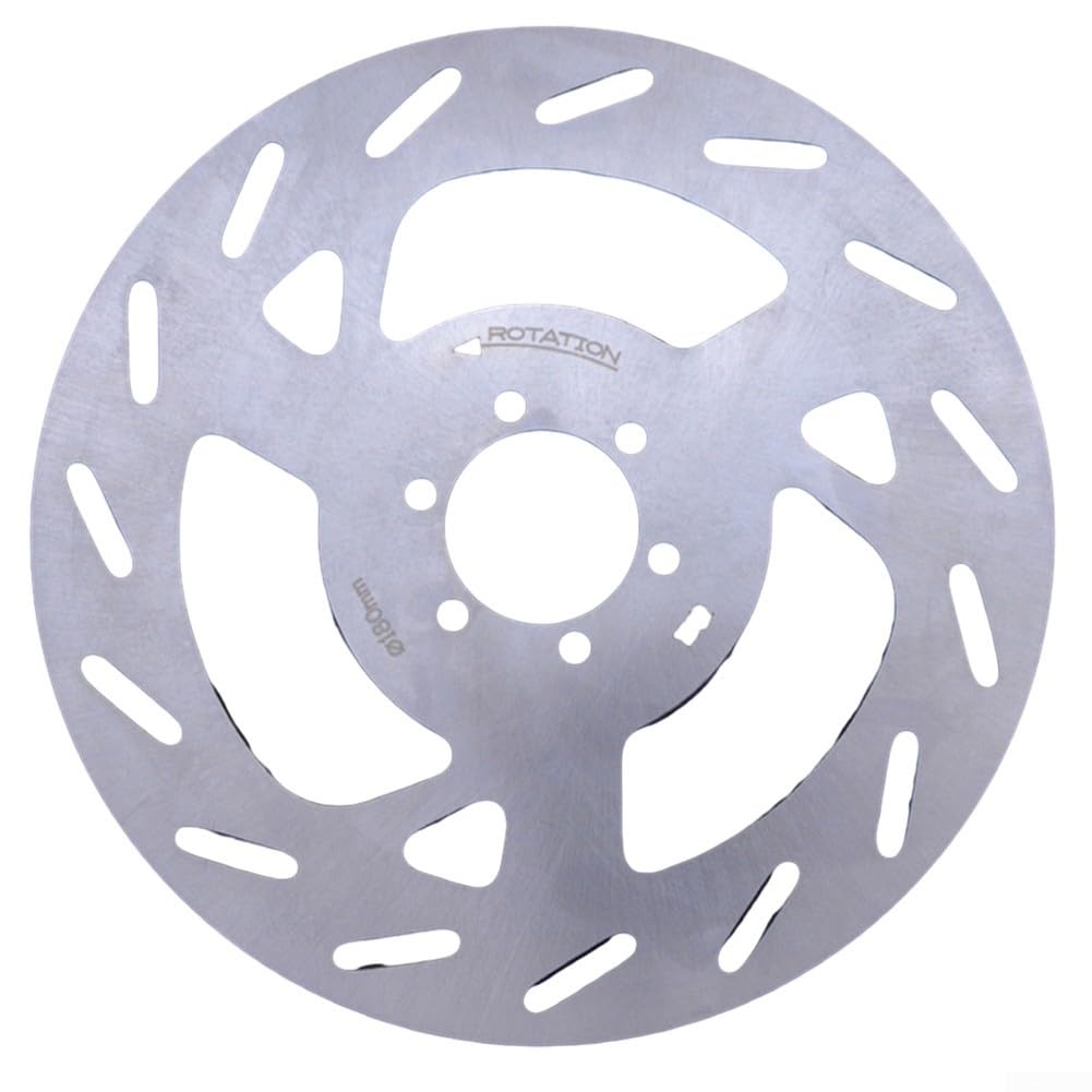 3mm Thickened Steel Disc Brake for Rotor 180mm/203mm 6-Bolt Design for Electric Bike, Scooter and E-Motorcycle Replacement Part, High Hardness E-Bike Brake Plate(203mm 3.0mm)