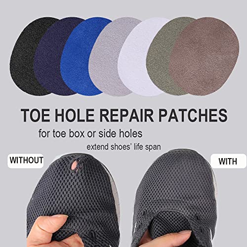 Image of 3 Pairs Shoe Repair Patches for Holes, Self-Adhesive Heel and Toe Box Hole Prevention Insert