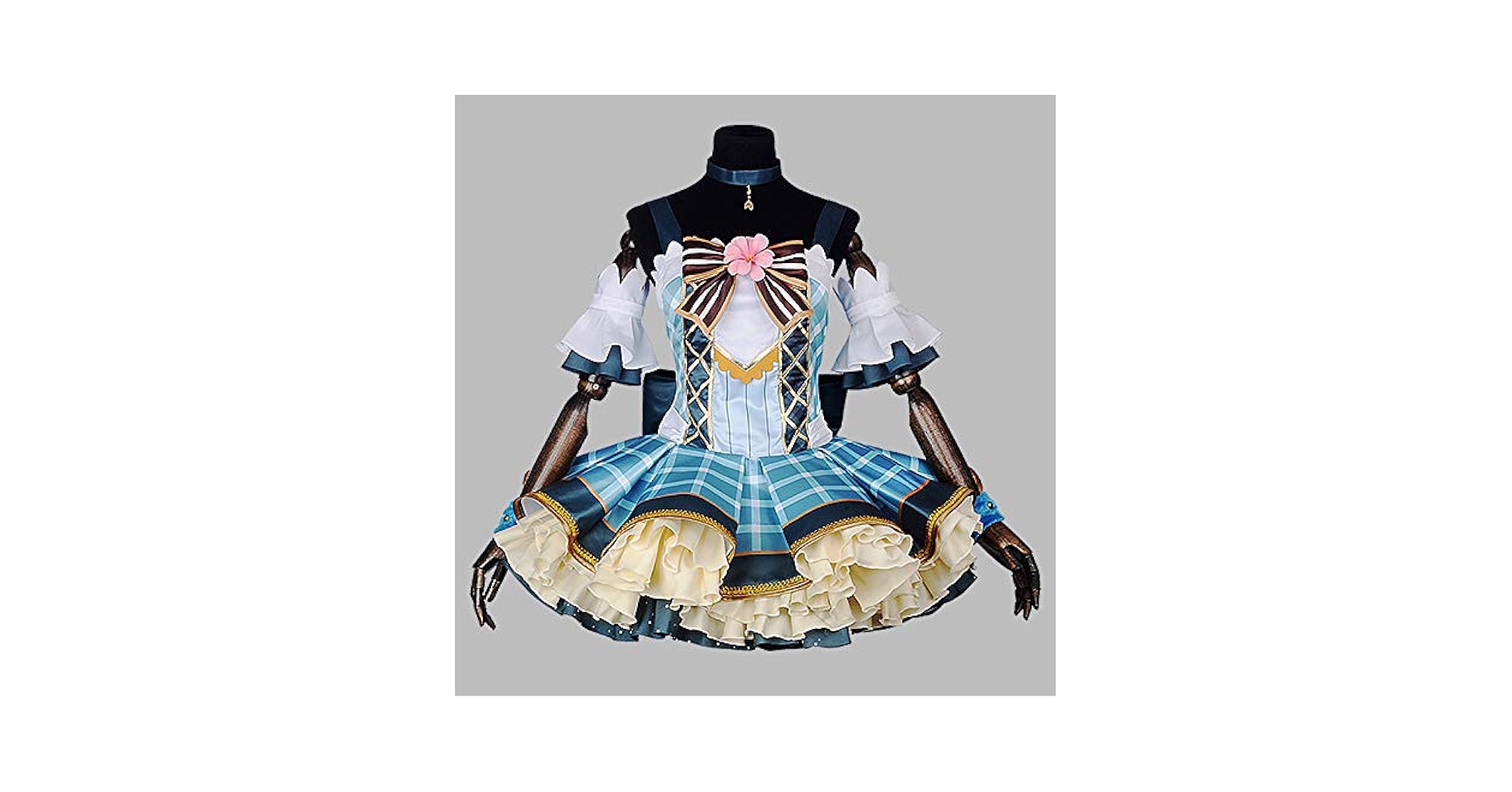 Amazon.co.jp: 【即納】コスプレ衣装+靴下+髪飾り+花束 ラブ