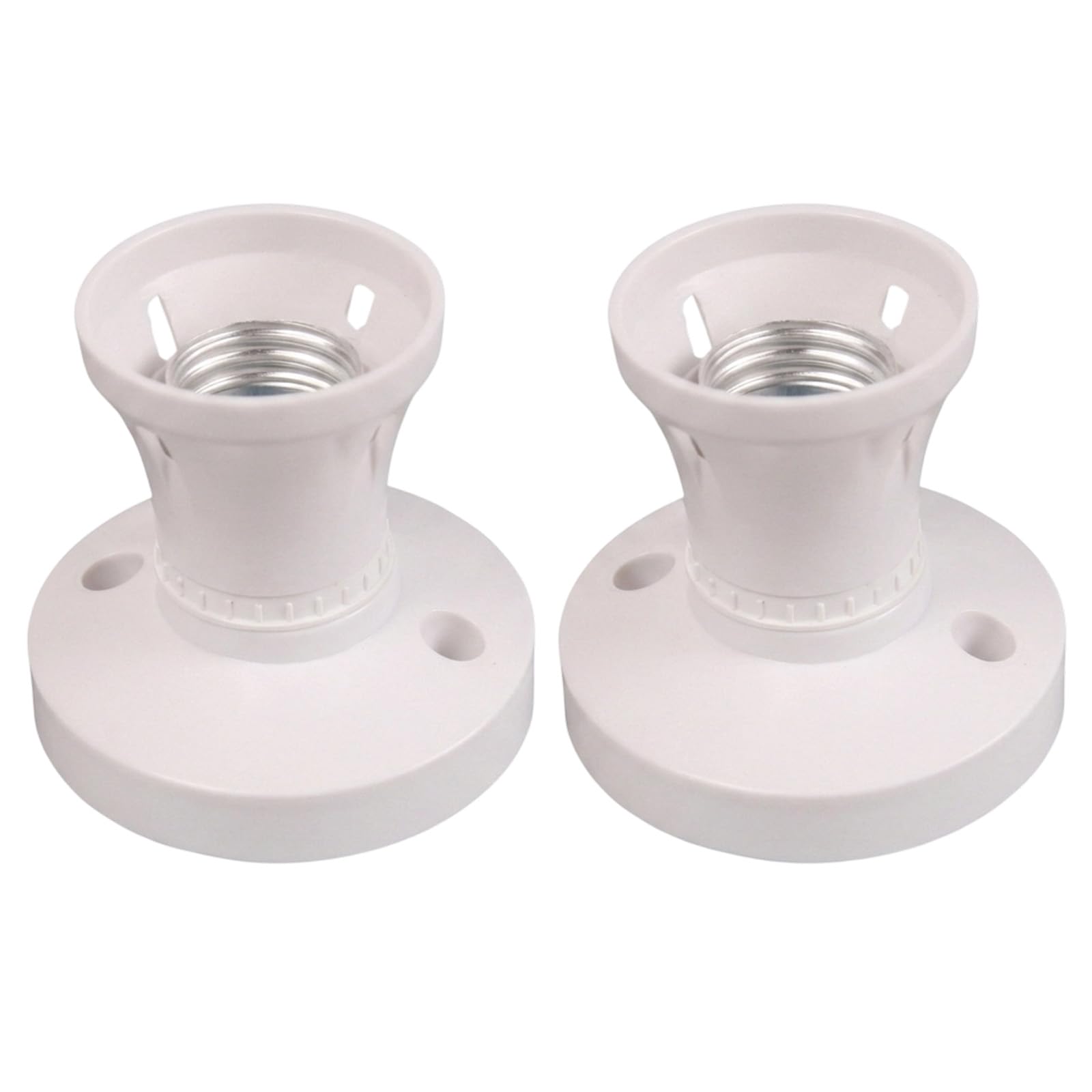 2 Pcs E27 Ceiling Rose, Ceiling rose light fitting,Lamp Holder with Screw
