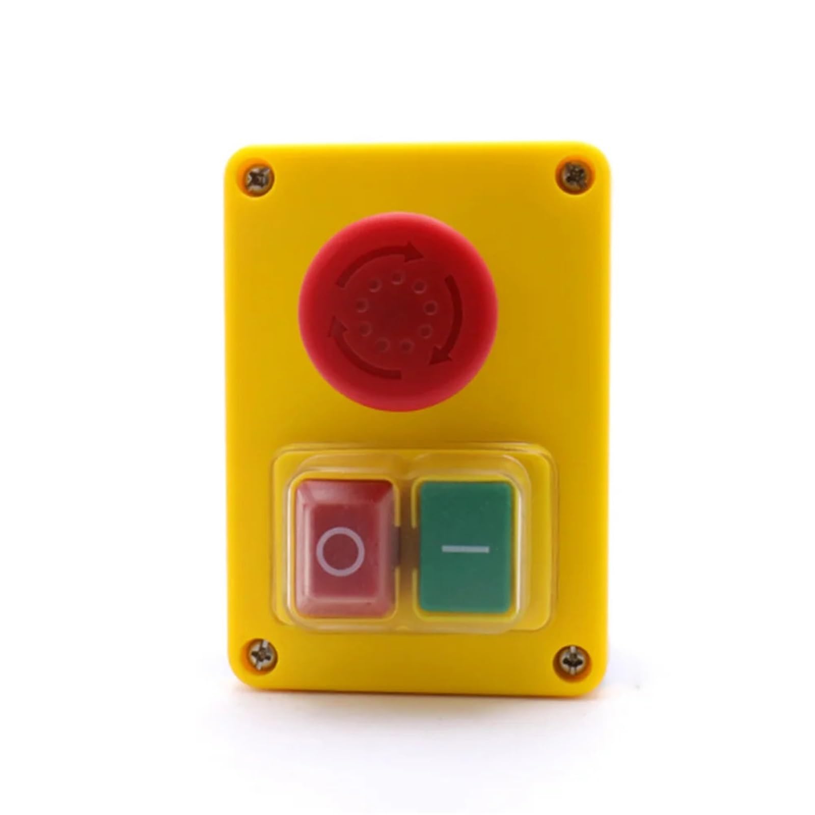 1 interruptor pulsador electromagnético KJD17D-2 de 250 V y 16 A, interruptor de parada de emergencia for herramientas eléctricas y máquinas herramienta.