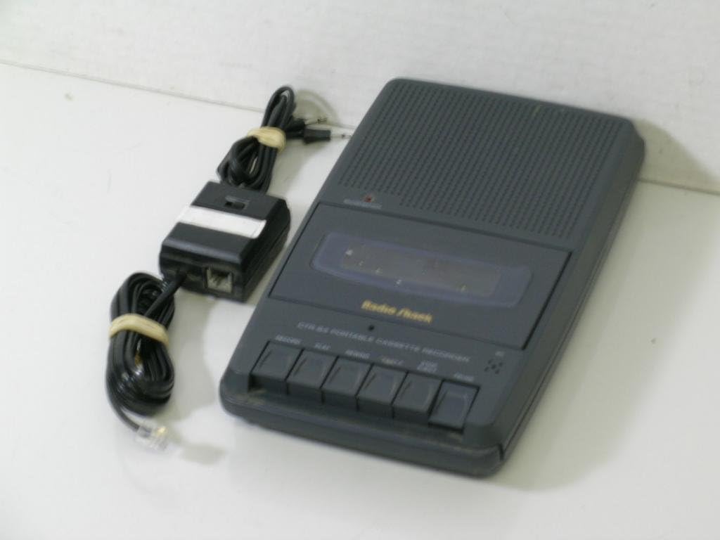 Discount 90% Radio Shack CTR-94 Portable Cassette Recorder with 43-228A Telephone Control