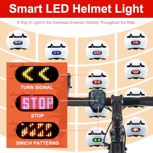 Helmet Light – Rechargeable LED Bicycle Helmet Warning Light, Suitable for Motorcycles, Scooters, Snowmobile Helmet Light, High Visibility, Lightweight, for Helmets