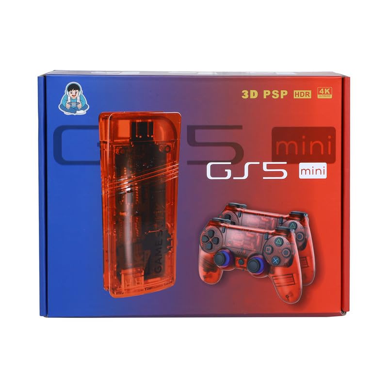 DXP GS5 4K Mini Game Stick | Plug & Play TV Console | Dual 2.4G Controllers | 10,000+ Preloaded Retro Games | Compact Home Gaming System